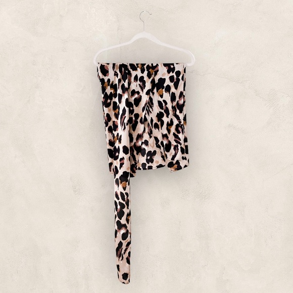 VRG GRL, Wrap Skirt, Midi Skirt, Cheetah Print - Picture 4 of 5